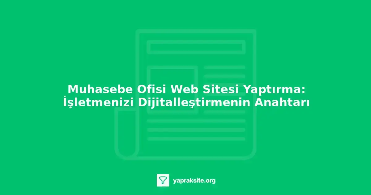 muhasebe ofisi web sitesi tasarım örnekleri