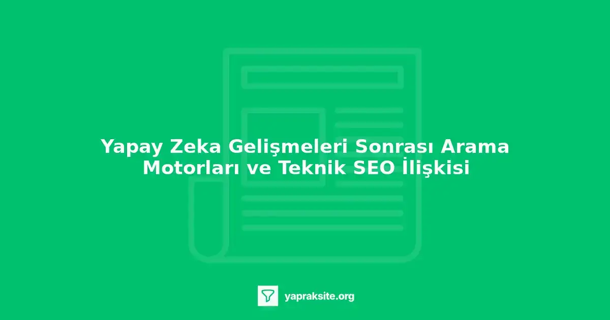 Yapay zeka ve arama motorları