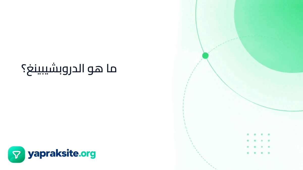 ما هو الدروبشيبينغ؟